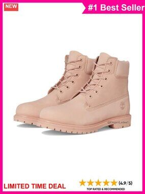 Timberland 6 Inch Premium Waterproof Boot Leather Work Boot Lace Up